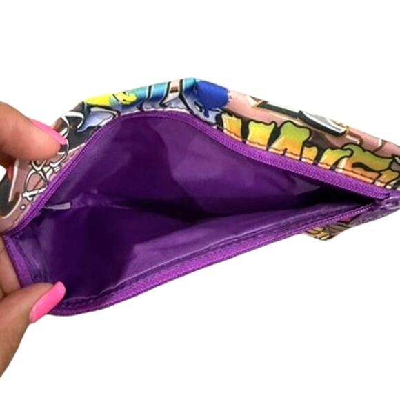 Ipsy Graffiti Zippered Pouch in Multi - Picture 2 of 3